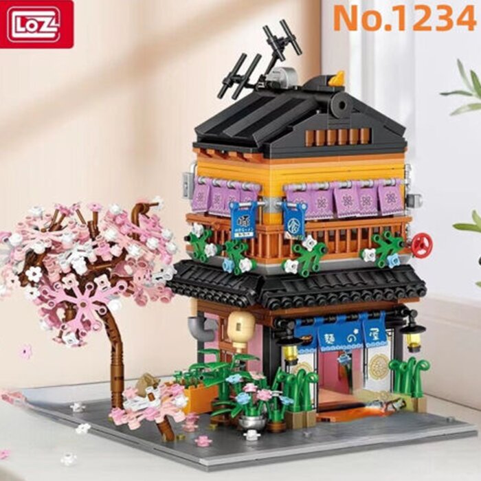 Loz Ideas Mini Block - Noodle House - 31 x 23 x 9 cm