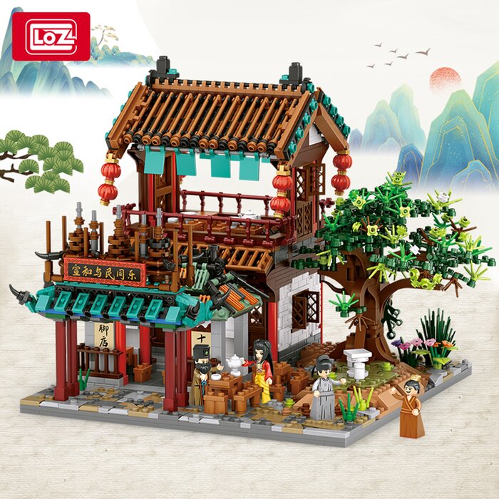 Loz Mini Blocks - Qingming River Map - 40 x 28 x 9.5cm