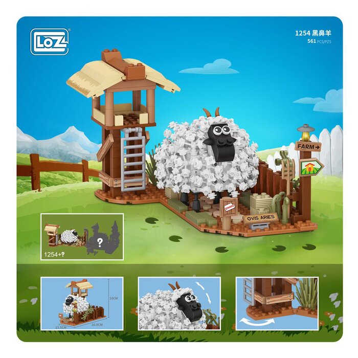 Loz Mini Blocks Farm Series - Little Sheep - 20 x 15 x 8cm