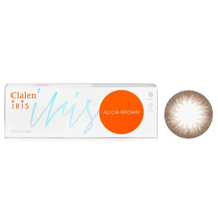 1 Day Iris Alicia Brown Color Contact Lenses - - 4.00 - 30pcs