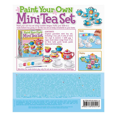 Paint Your Own Mini Tea Set - 37x25x22mm