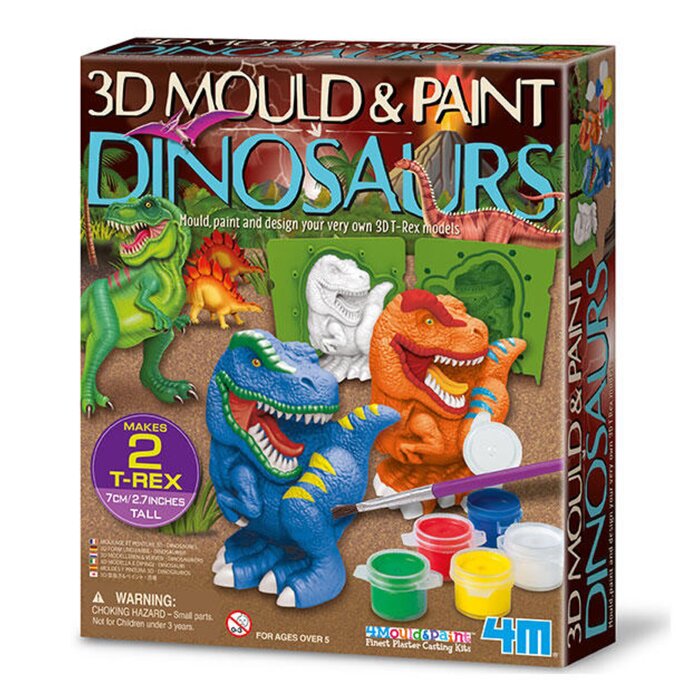 3d Mould & Paint/dinosaur - 32x19x22mm