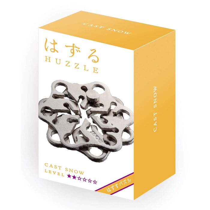 Hanayama | Snow Hanayama Metal Brainteaser Puzzle Snow Rated Level 2 - 75*119*45 mm