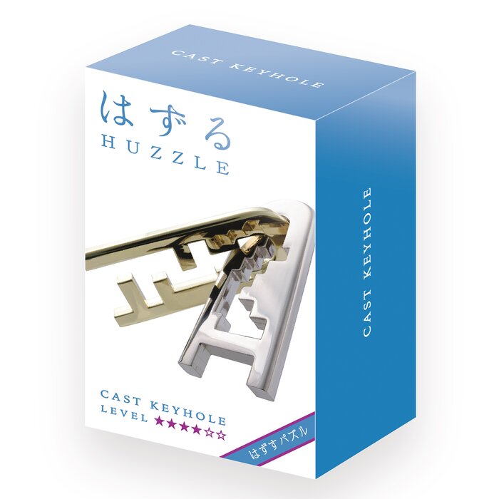 Hanayama | Keyhole Hanayama Metal Brainteaser Puzzle Mensa Rated Level 4 - 75*119*45 mm