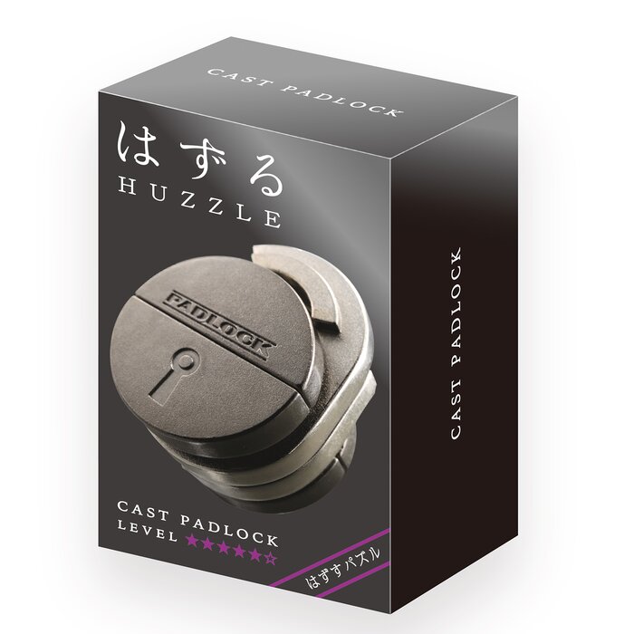 Hanayama |padlock Hanayama Metal Brainteaser Puzzle Mensa Rated Level 5 - 75*119*45 mm