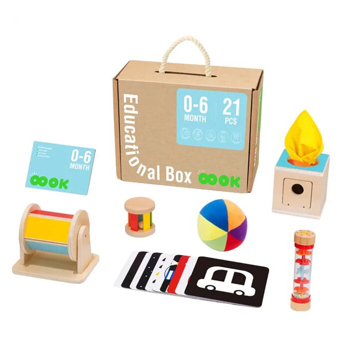 0-6m Educational Box - 32x27x14cm