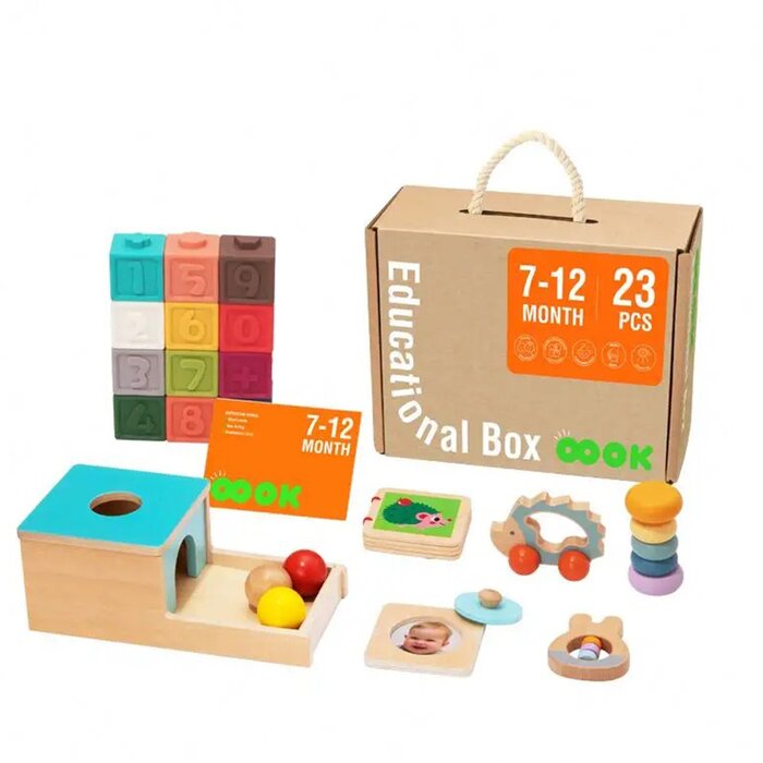 7-12m Baby Sensory Educational Learning Educational Box - 32x27x14cm