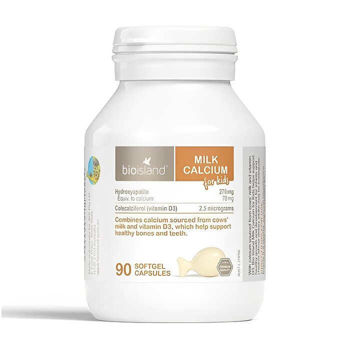 Bioisland Milk Calcium - 90 Capsules - 90pcs