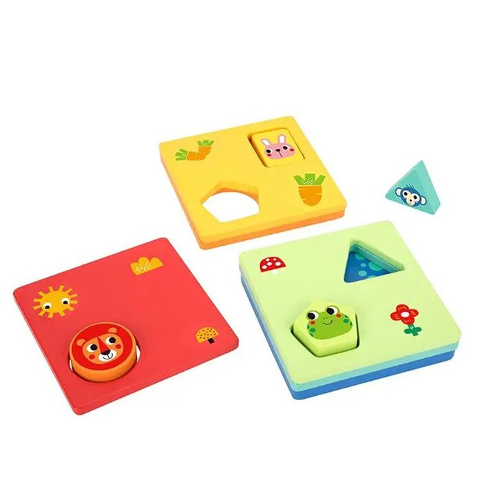 Logic Game-shapes - 13x13x5cm