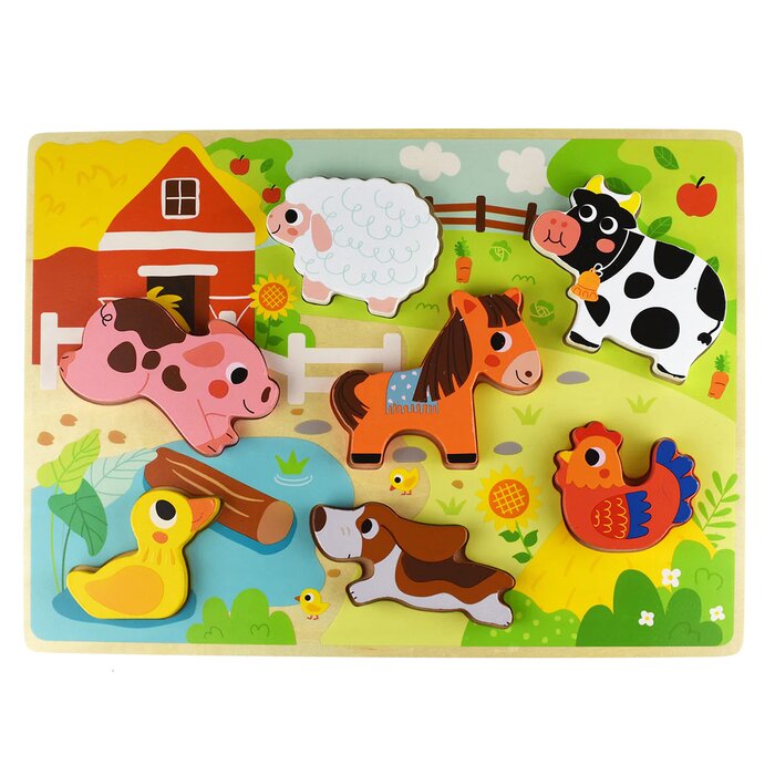 Chunky Puzzle - Farm - 30x21x2cm