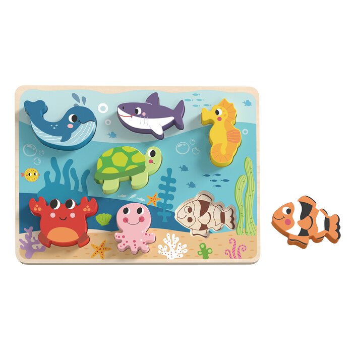 Chunky Puzzle - Marine - 30x21x2cm