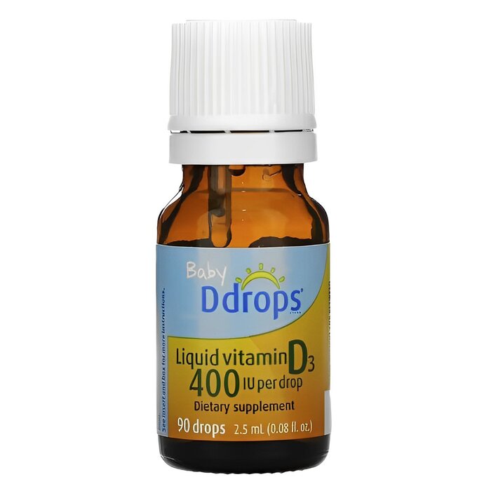 Baby Ddrops Liquid Vitamin D3 400 International Units - 90 Drops (2.5ml) - 2.5ml