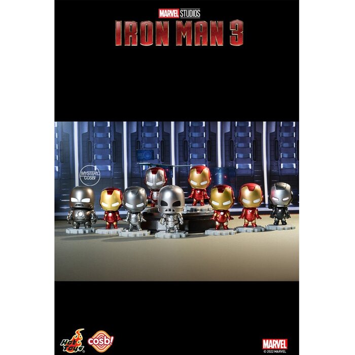 Iron Man 3 - Iron Man Cosbi Bobble-head Collection (individual Blind Boxes) - 6 x 6 x 10cm