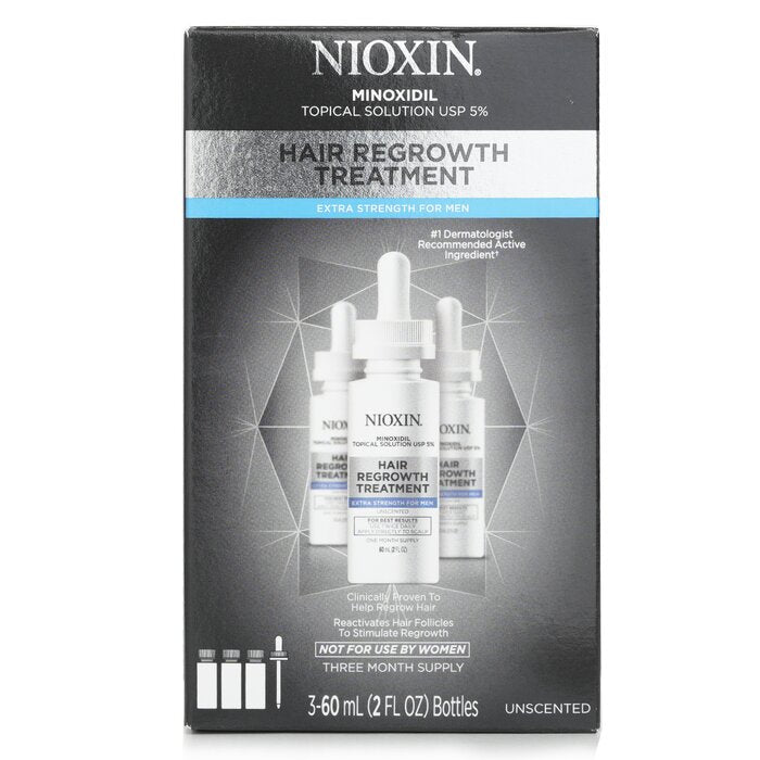 Hair Regrowth Treatment 5% Minoxidil For Men 90 Day - 3x60ml/2oz