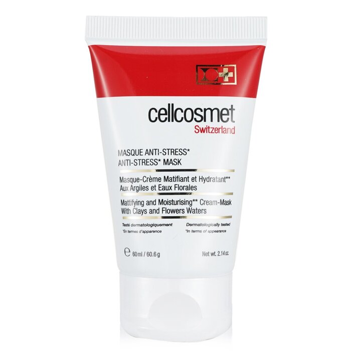 Cellcosmet Anti-stress Mask - Ideal For Stressed, Sensitive Or Reactive Skin (exp. Date: 08/2023) - 60ml/2.14oz