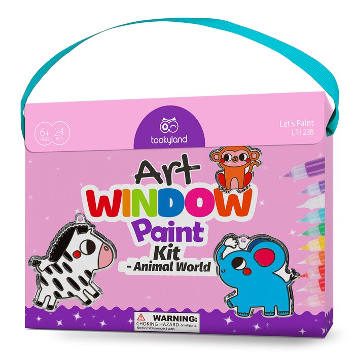 "window Art Kit - Animal World" - 22x6x18cm