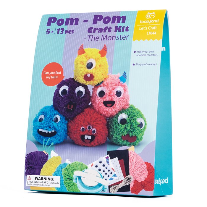 "pom - Pom Craft Kit - The Monster" - 26x7x20cm