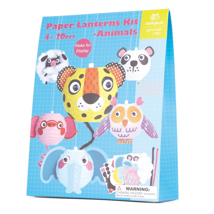 Paper Lanterns Kit - Animals - 26x7x20cm