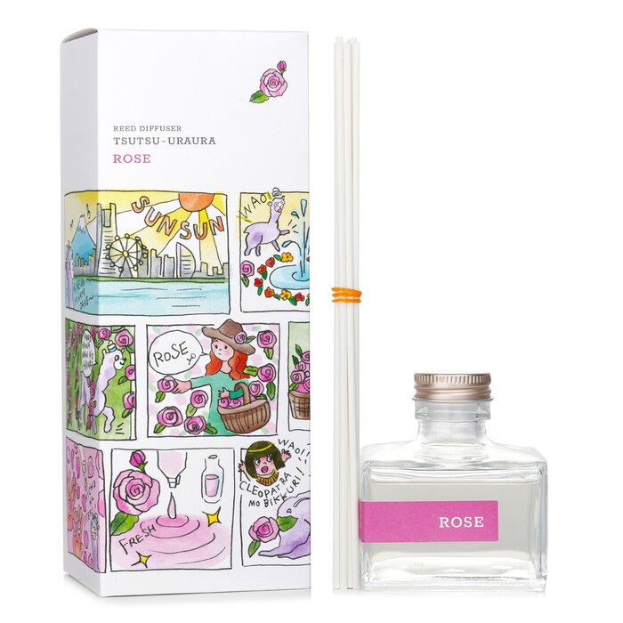 Tsutsu Uraura Deodorant Reed Diffuser - Rose - 120ml