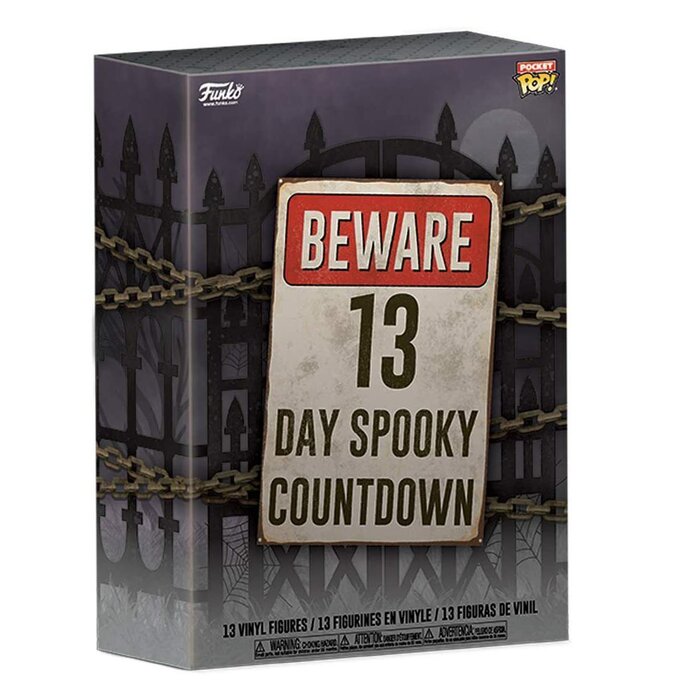 Advent Calendar: 13-day Spooky Countdown Toy Figures - 32x23x10cm