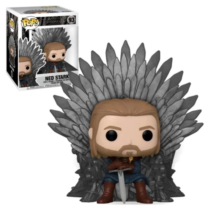 Pop! Deluxe: Got- Ned Stark On Throne Toy Figures - 18x15x20cm