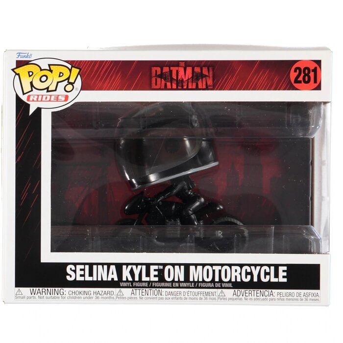 Pop! Ride Dlx: The Batman- Selina Kyle On Motorcycle Toy Figures - 23x33x16cm