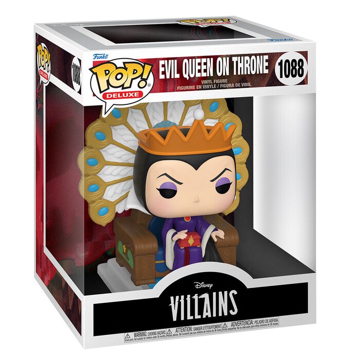 Pop Deluxe: Villains- Evil Queen On Throne Toy Figures - 21x17x14cm