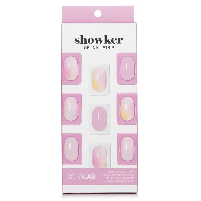 Showker Gel Nail Strip # Csa111 Spring Marble - 1pcs