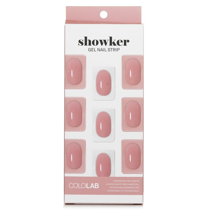 Showker Gel Nail Strip # Csf111 Goddess Coral Pink - 1pcs