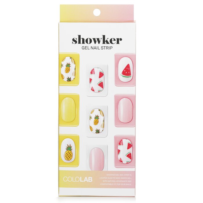 Showker Gel Nail Strip # Cna604 I'm Fine Watermelon - 1pcs