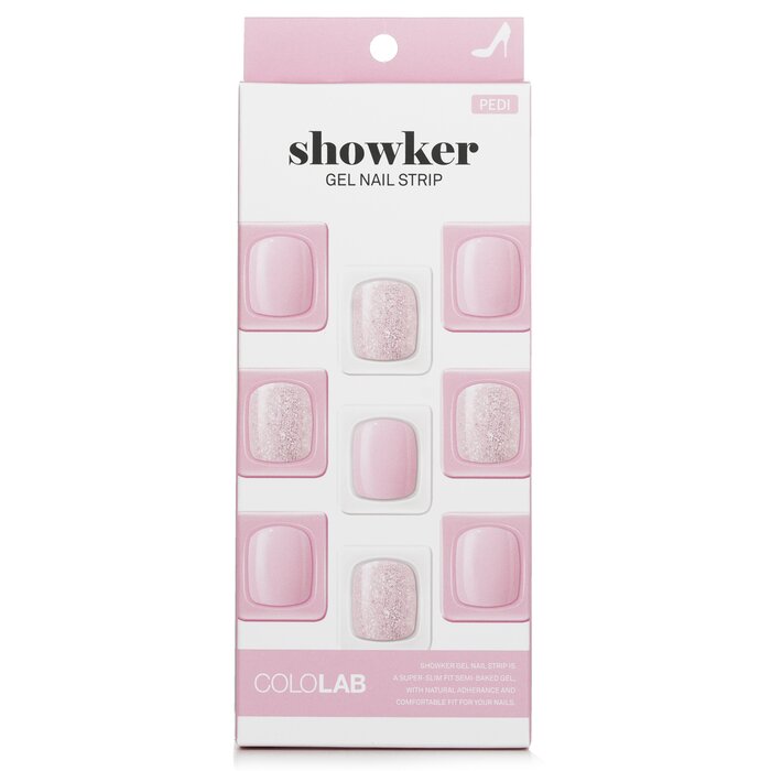 Showker Gel Nail Strip # Cpg107 Romantic Tutu - 1pcs