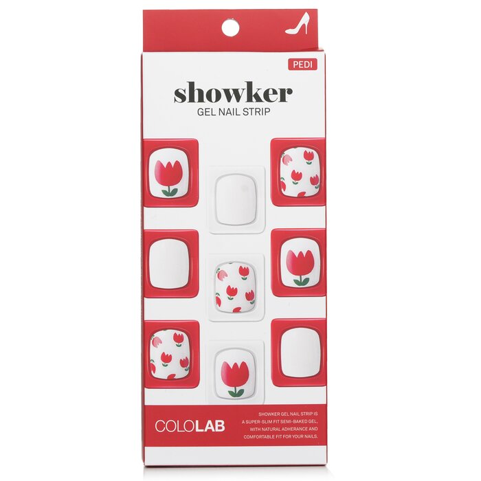 Showker Gel Nail Strip # Cpa801 Tulip Festival - 1pcs