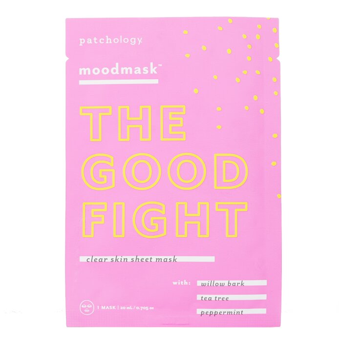 Moodmask The Good Fight Clear Skin Sheet Mask - 20ml/0.705oz