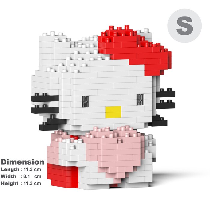 Hello Kitty 08s Building Bricks Set - 11x8x11cm