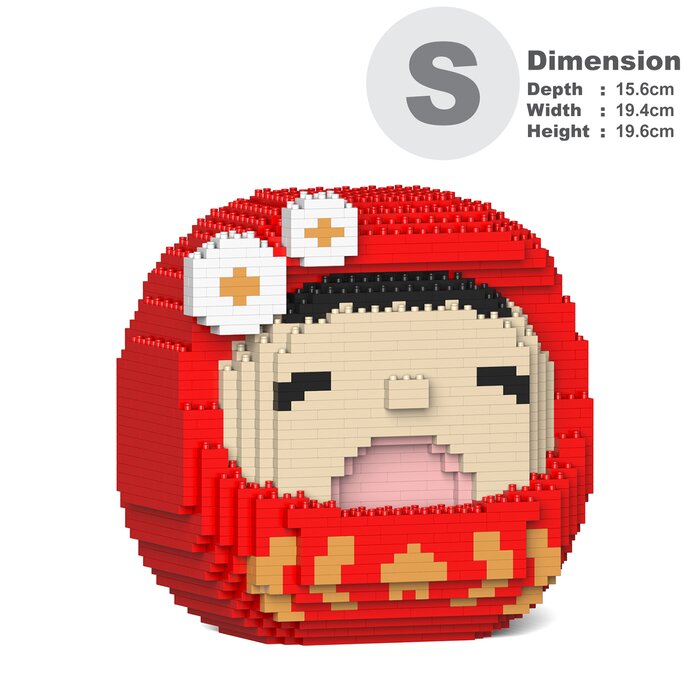 Minna No Tabo Daruma 01s Building Bricks Set - 20x16x20cm