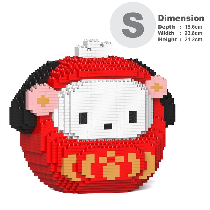 Pochacco Daruma 01s Building Bricks Set - 24x16x21cm