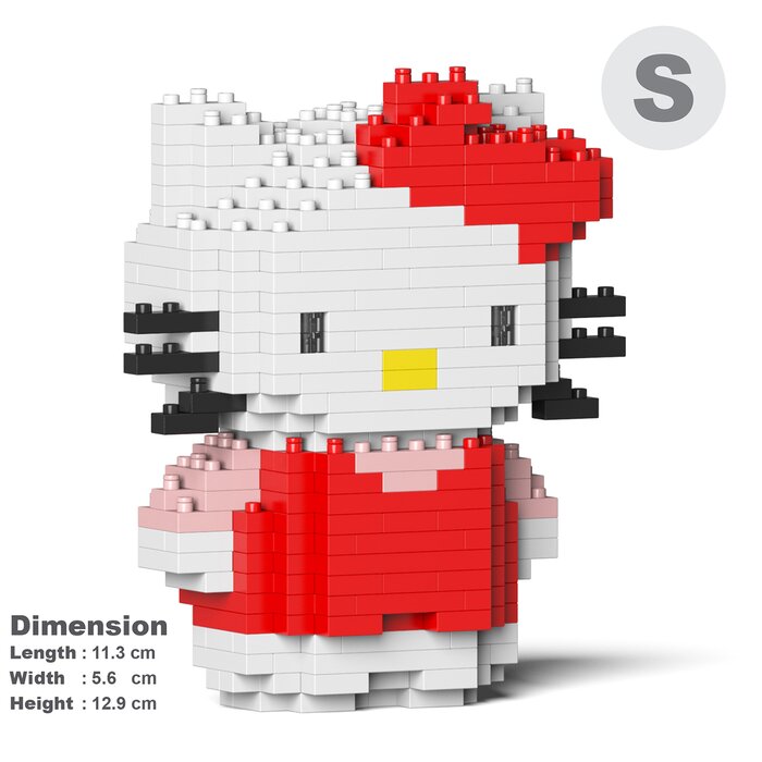 Hello Kitty 01s Building Bricks Set - 11x6x13cm