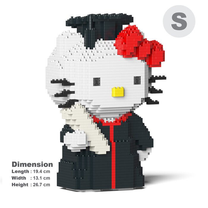 Hello Kitty 04s Building Bricks Set - 20x13x27cm