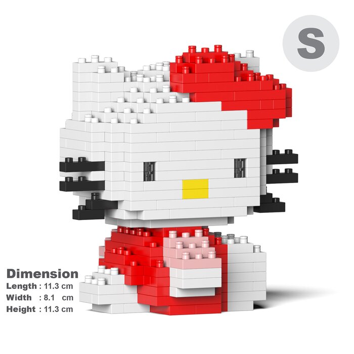 Hello Kitty 07s Building Bricks Set - 11x8x11cm