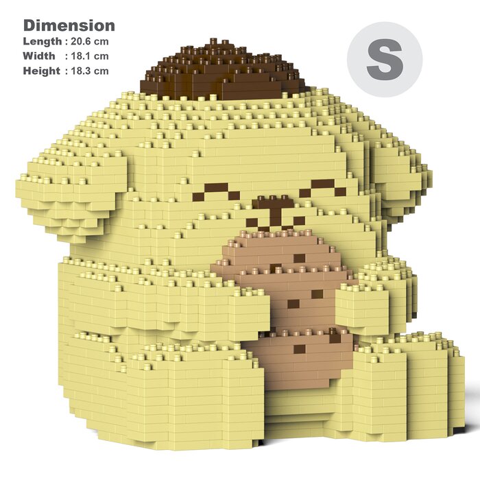 Pompompurin 04s Building Bricks Set - 21x18x18cm