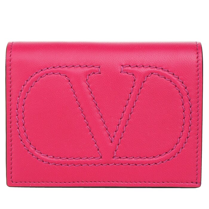 Valentino Flap French Wallet - Fushcia