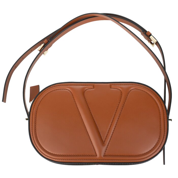 Valentino Vlogo Walk Crossbody Bag - Camel