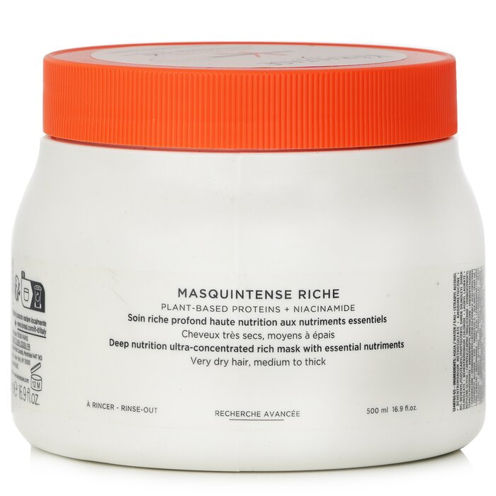 Nutritive Masquintense Riche Deep Nutrition Ultra Concentrated Rich Mask With Essential Nutriments - 500ml/16.9oz