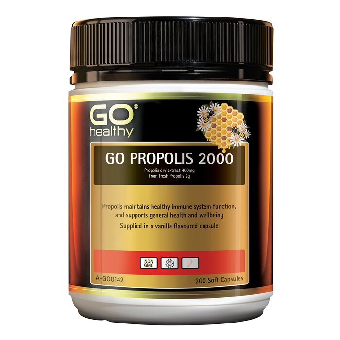 [authorized Sales Agent] Go Propolis 2,000mg - 200 Softgel Caps - 60pcs/box