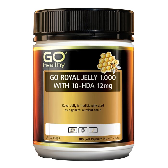 [authorized Sales Agent] Go Healthy Go Royal Jelly 1,000 With 10-hda 12mg Softgel Capsules - 180 Pack - 180pcs/box