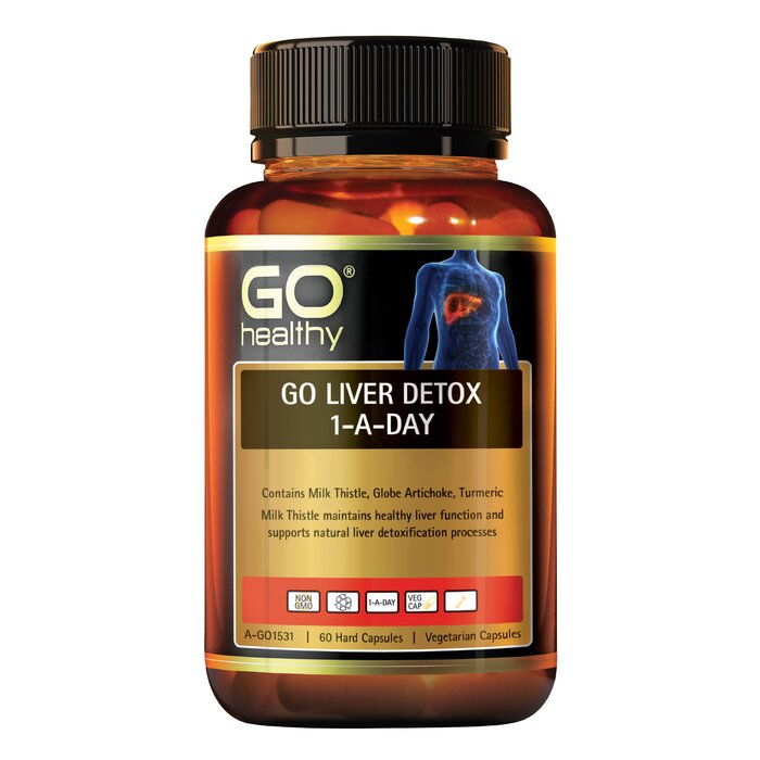 [authorized Sales Agent] Go Healthy Go Liver Detox 1-a-day - 60 Vegecapsules - 60pcs/box