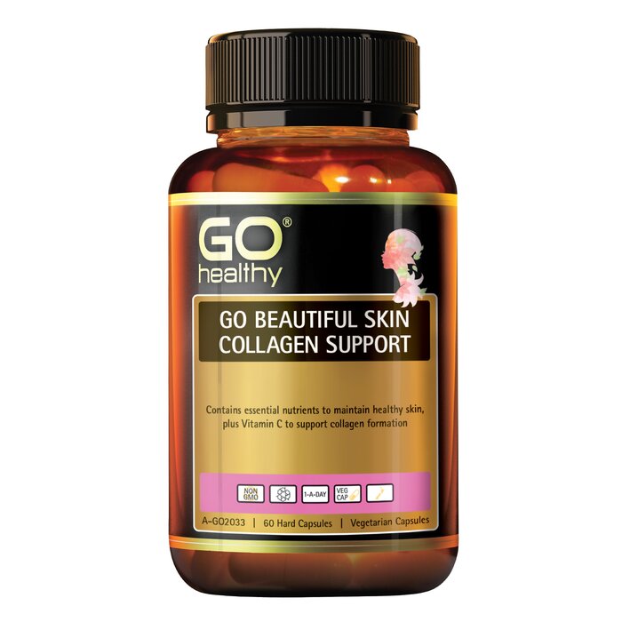 [authorized Sales Agent] Go Healthy Go Beautiful Skin Collagen Support Vegecapsules - 60 Pack - 60pcs/box