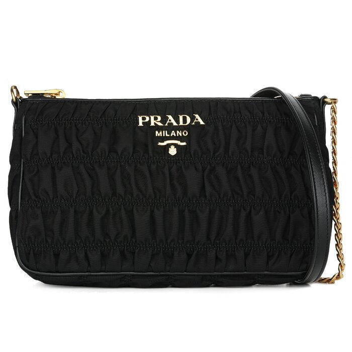 Prada Tessuto Gaufre Sling Bag 1bh152 - Black