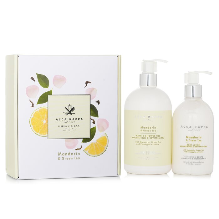 Mandarin & Green Tea Body Care Gift Set: - 2pcs