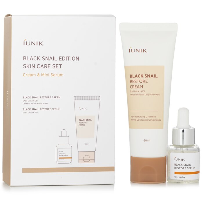 Black Snail Edition Skin Care Set: - 2pcs